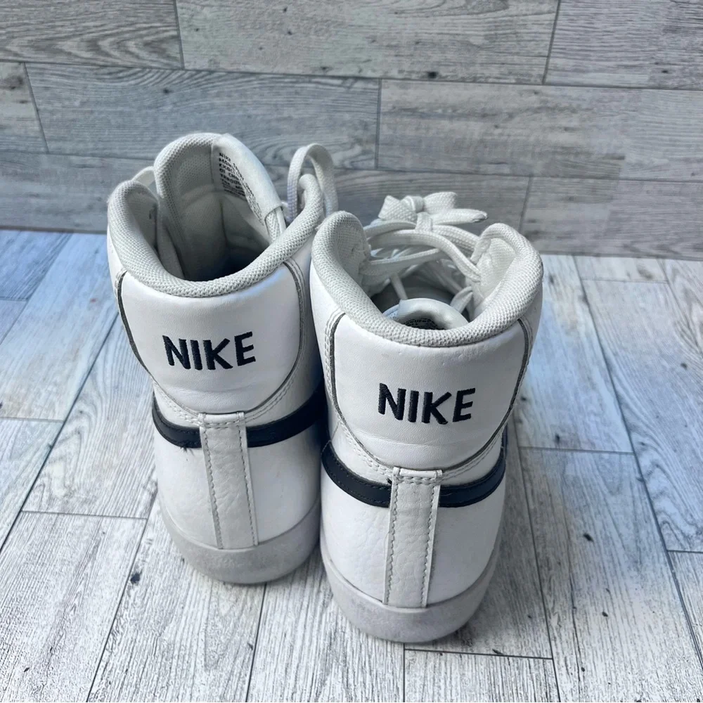 Nike Blazers White and Black High-Top Sneakers - Picture 3 of 7